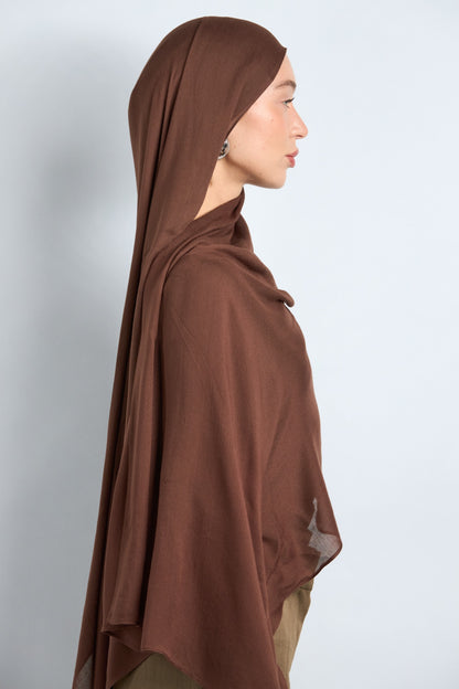 Modal Hijab with Matching Undercap Light Brunette 