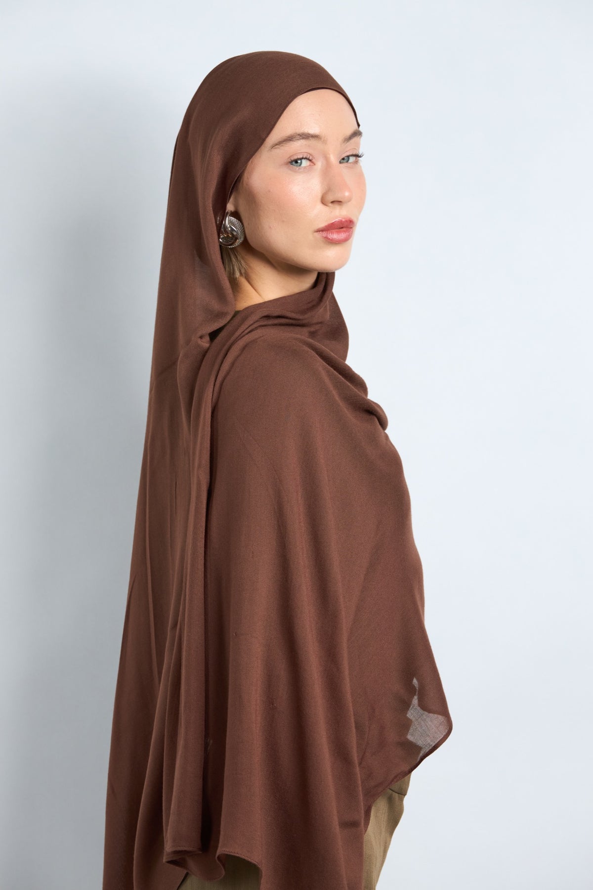 Modal Hijab with Matching Undercap Light Brunette 
