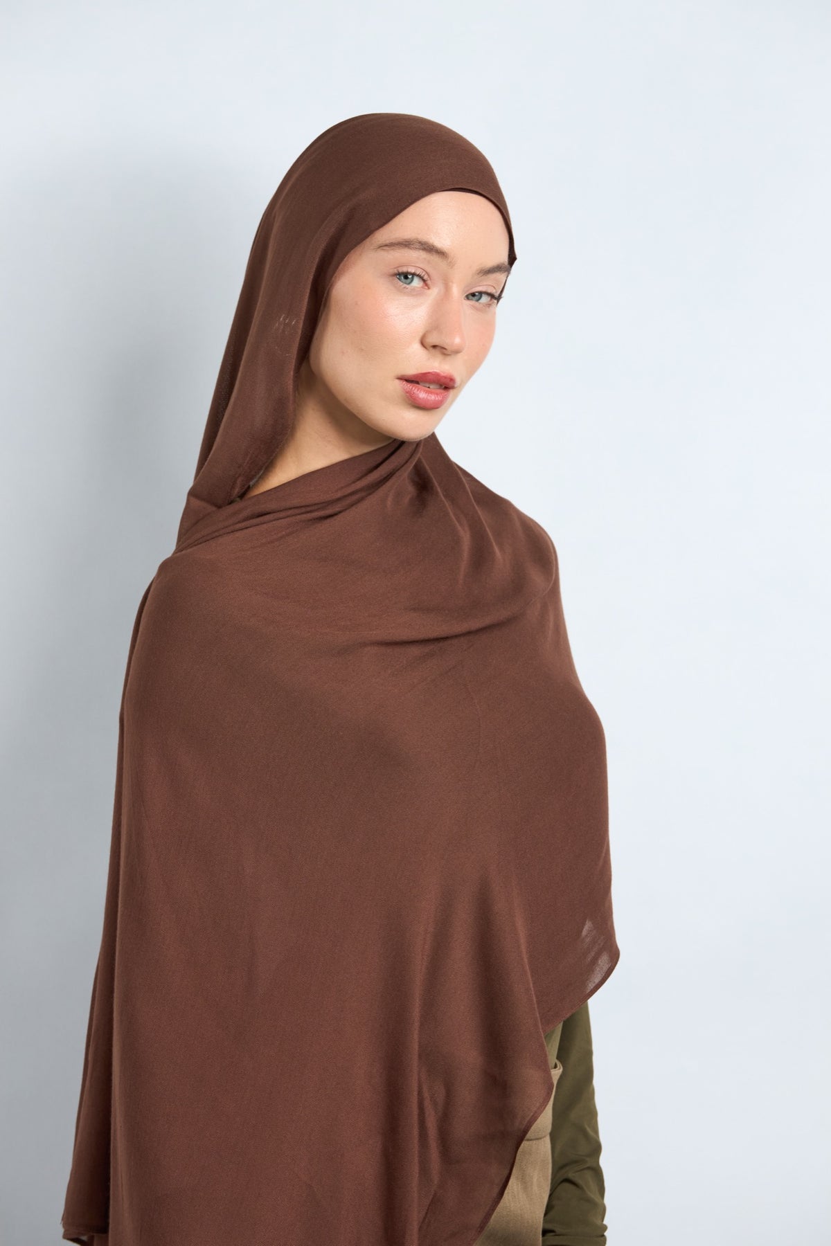 Modal Hijab with Matching Undercap Light Brunette 
