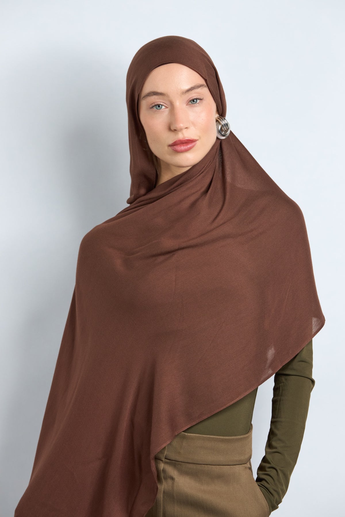 Modal Hijab with Matching Undercap Light Brunette 