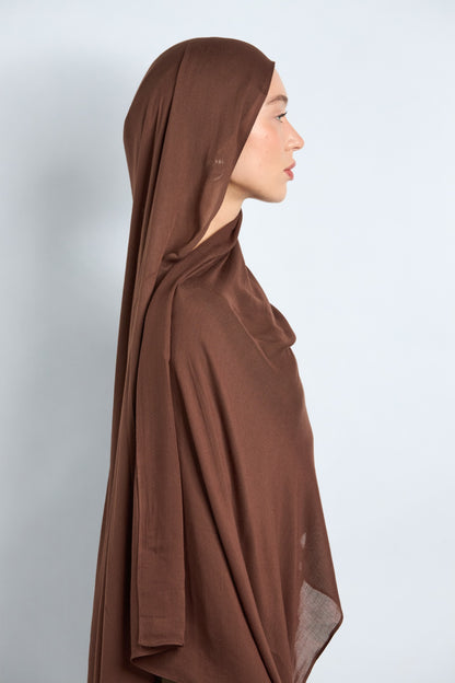 Modal Hijab with Matching Undercap Light Brunette 