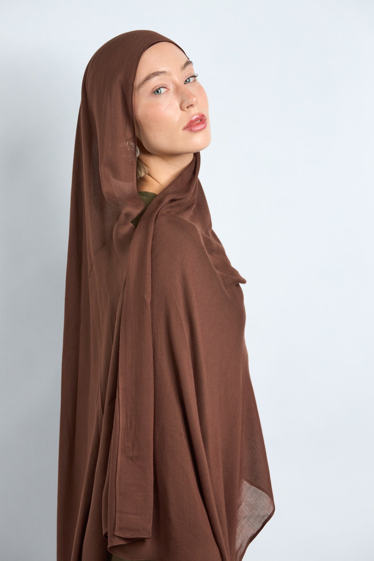 Modal Hijab with Matching Undercap Light Brunette 