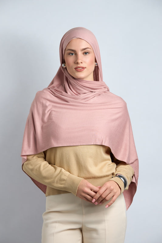 Premium Cotton Jersey Rose Kashmir #35