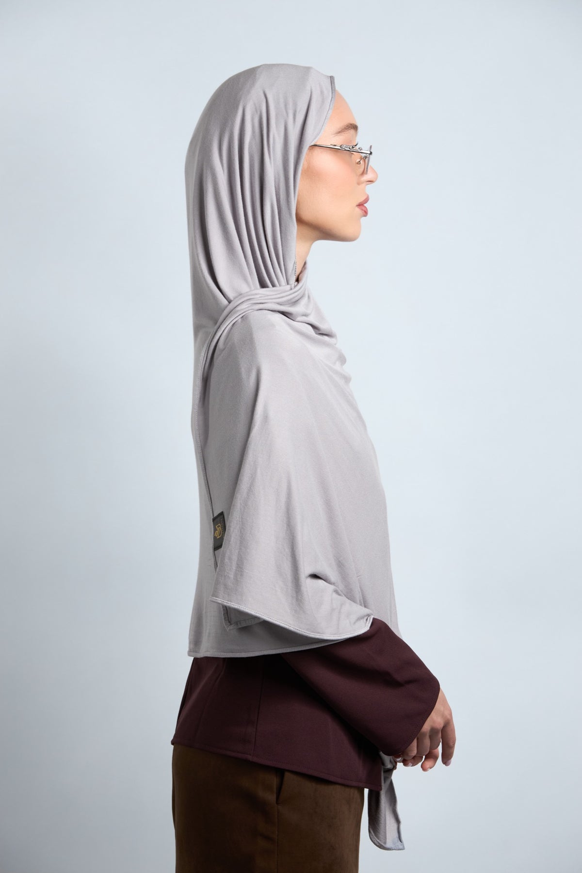 Premium Cotton Jersey Hijab Light Gray 