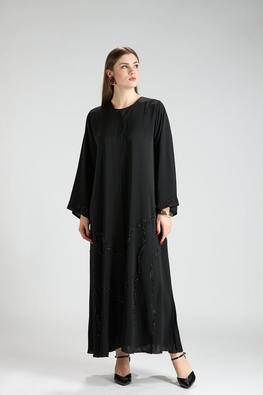 Serene Luxury Black Abaya