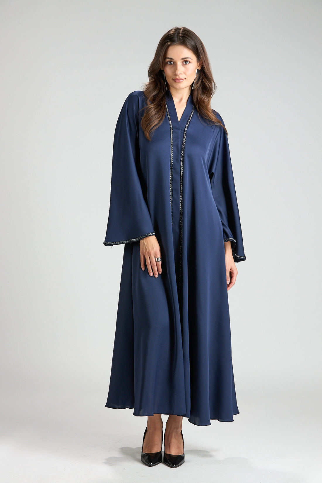 Amara Navy Blue 2-Piece Abaya with Hijab