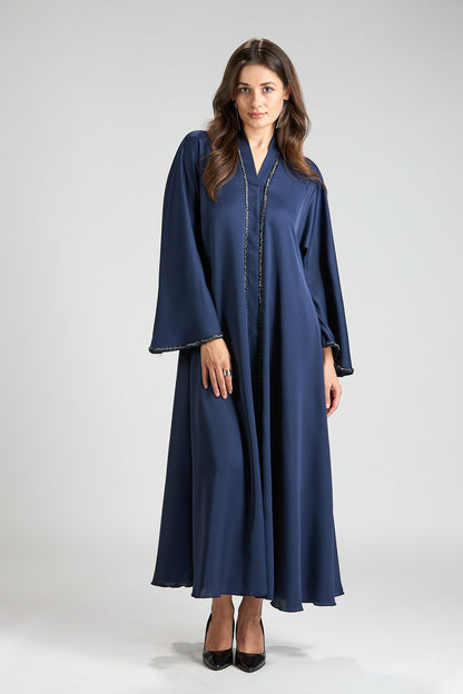 Amara Navy Blue 2-Piece Abaya with Hijab
