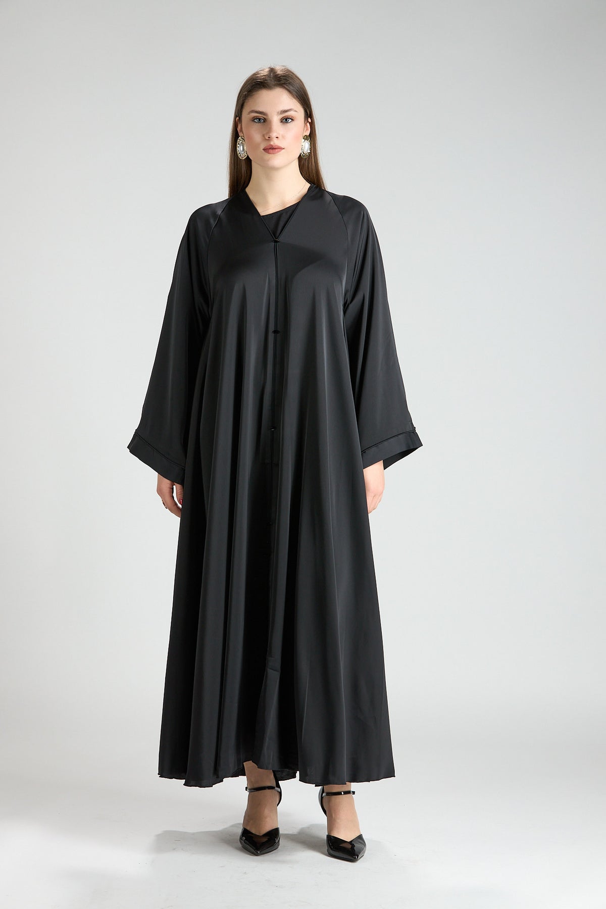 Safiya Black Abaya with Sheila
