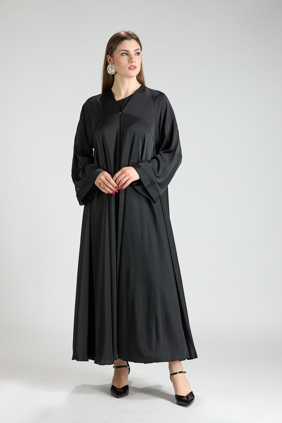 Safiya Black Abaya with Sheila