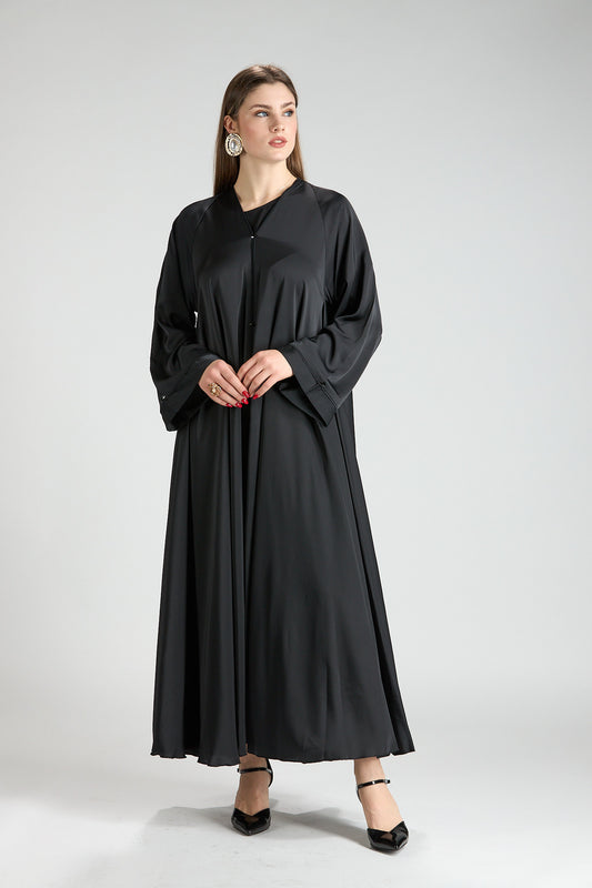 Safiya Pure Flow Black Abaya