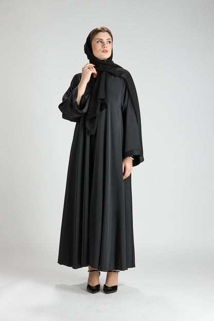 Safiya Black Abaya with Sheila