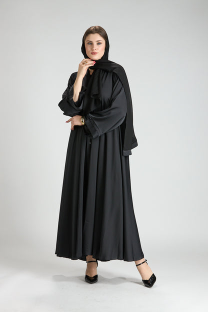 Safiya Black Abaya with Sheila