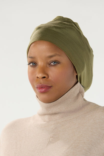 Modal Hijab With Matching Undercap Dark Olive 