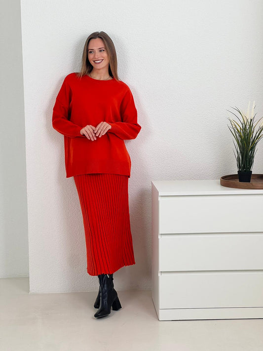 ROSSO CORSA SWEATER SET