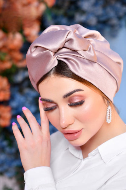 Lavender Silk Turban